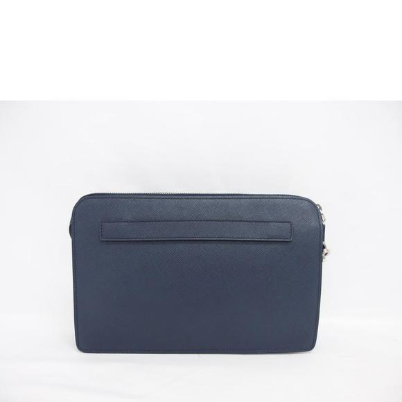 Prada Saffiano Clutch Bag Black - Picture 1 of 10
